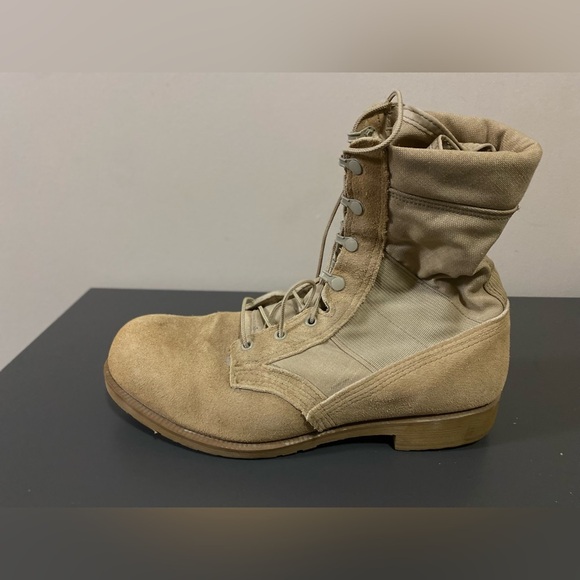 Belleville Mens Military Combat Boots Sz 10.5R Work boot Steel Toe - Picture 9 of 14